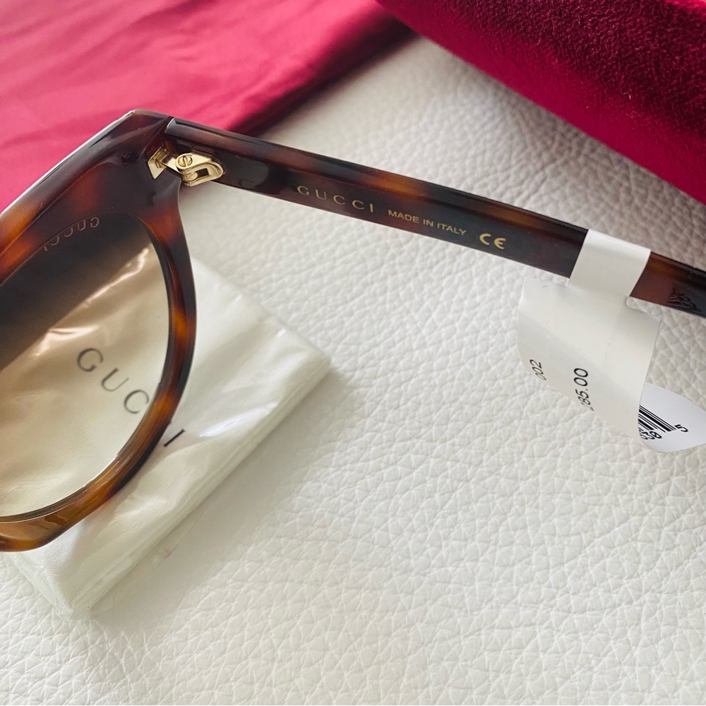 New Gucci Round GG Sunglasses 56mm unisex - Picture 10 of 11